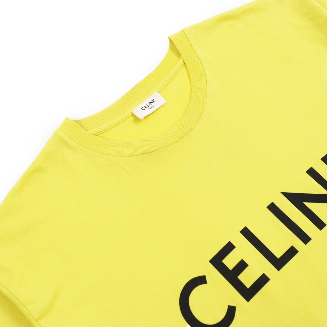 CELINE Short sleeve T-shirt 2X681501F Main: 100% cotton yellow mens M Used Authentic