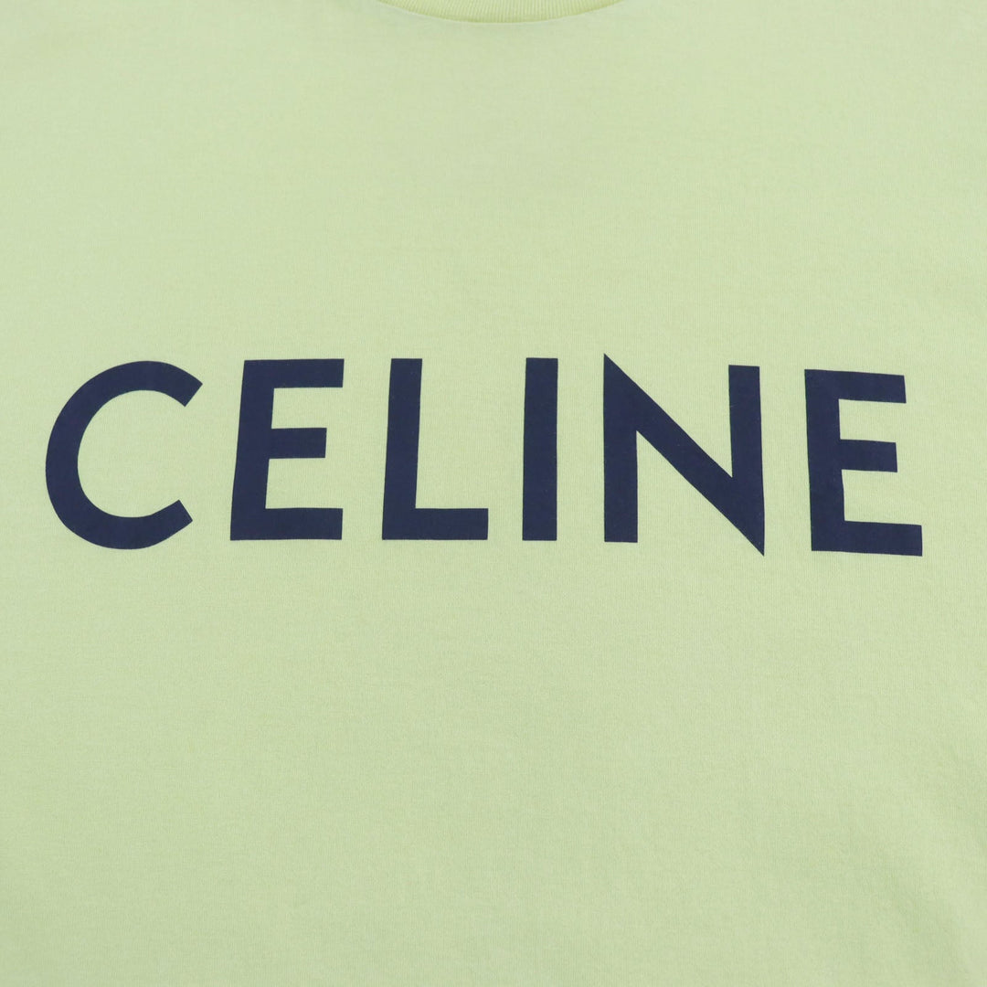 CELINE Short sleeve T-shirt 2X681501F Main: 100% cotton yellow mens M Used Authentic