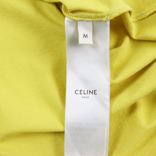 CELINE Short sleeve T-shirt 2X681501F Main: 100% cotton yellow mens M Used Authentic