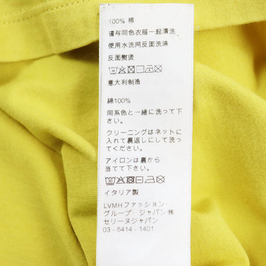 CELINE Short sleeve T-shirt 2X681501F Main: 100% cotton yellow mens M Used Authentic