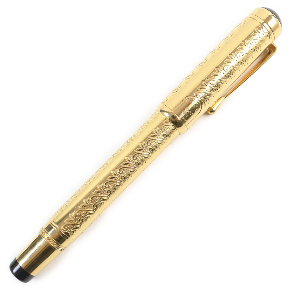 MONTBLANC fountain pen Main: SV925, Nib: K18 gold Patron Series 1994 Louis XIV mens Used Authentic