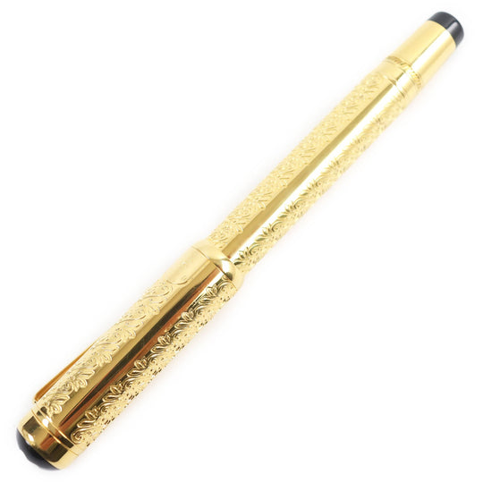 MONTBLANC fountain pen Main: SV925, Nib: K18 gold Patron Series 1994 Louis XIV mens Used Authentic