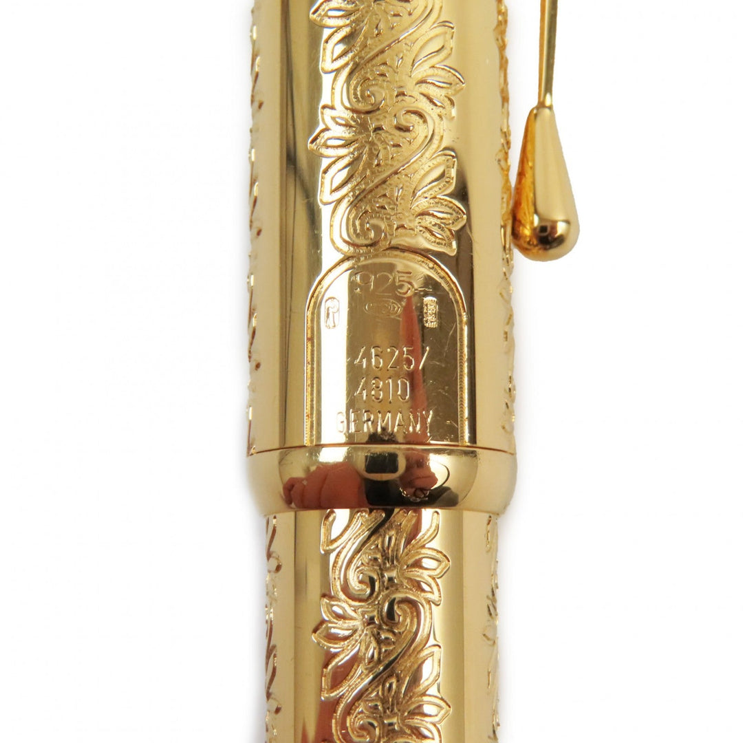 MONTBLANC fountain pen Main: SV925, Nib: K18 gold Patron Series 1994 Louis XIV mens Used Authentic