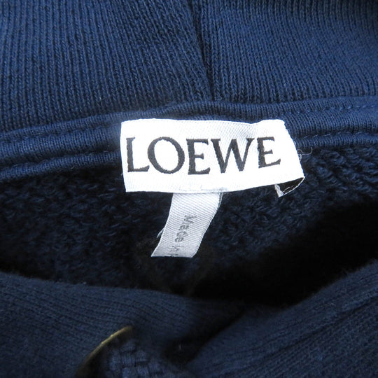 LOEWE Hoodie H526Y25X39 Main: 100% cotton, Part: 100% polyester Prussian blue mens M Used Authentic