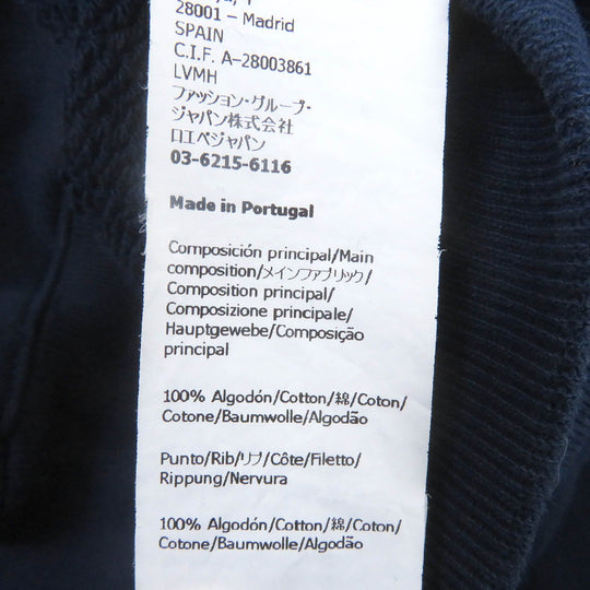 LOEWE Hoodie H526Y25X39 Main: 100% cotton, Part: 100% polyester Prussian blue mens M Used Authentic