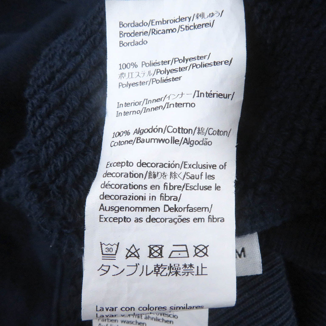 LOEWE Hoodie H526Y25X39 Main: 100% cotton, Part: 100% polyester Prussian blue mens M Used Authentic