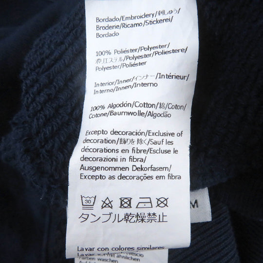 LOEWE Hoodie H526Y25X39 Main: 100% cotton, Part: 100% polyester Prussian blue mens M Used Authentic