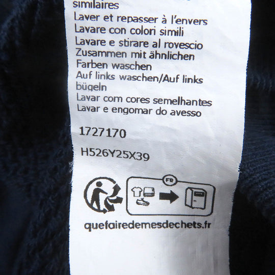 LOEWE Hoodie H526Y25X39 Main: 100% cotton, Part: 100% polyester Prussian blue mens M Used Authentic