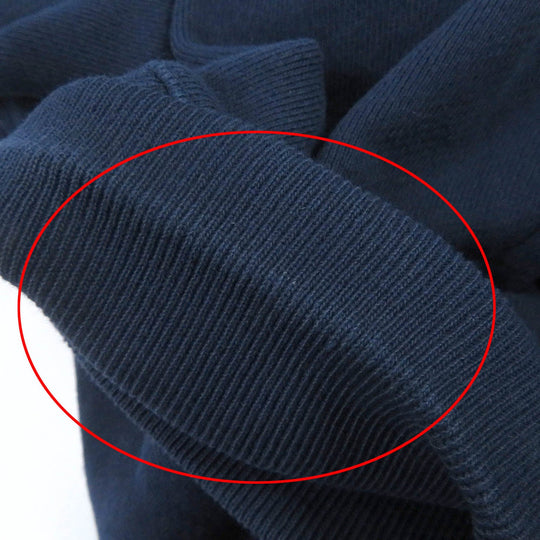 LOEWE Hoodie H526Y25X39 Main: 100% cotton, Part: 100% polyester Prussian blue mens M Used Authentic