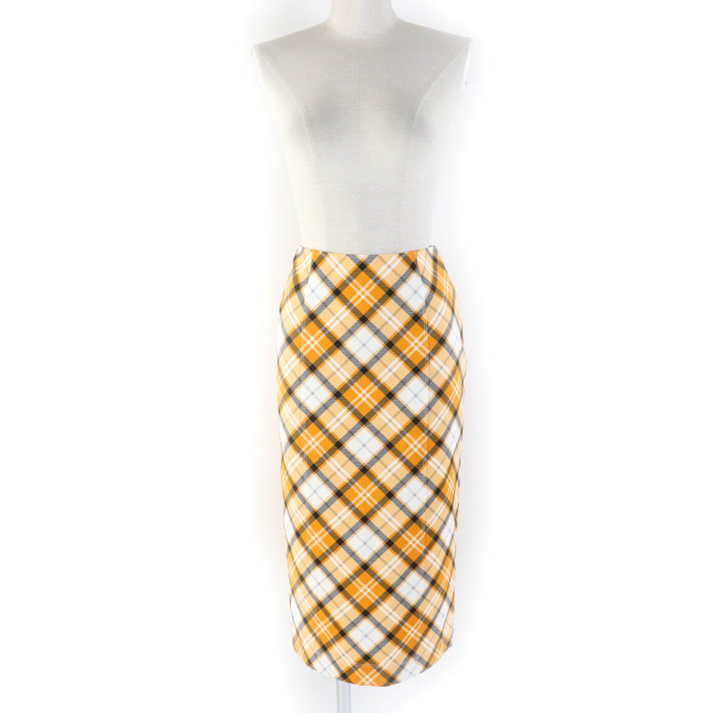 BURBERRY Tight Skirt 8037437 Main: 93% rayon, Main: 7% elastane Orange type Women 36 Used Authentic