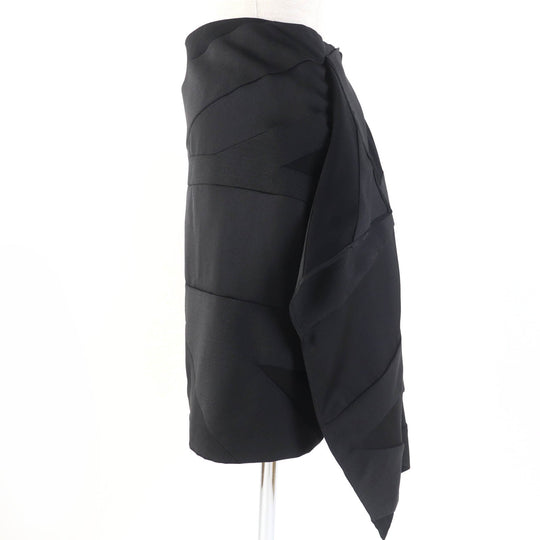 BURBERRY Tight Skirt 8046842 Main: 100% polyester, some parts: 60% mohair, some parts: 40% wool, lining: 100% silk black Women 36 Used Authentic