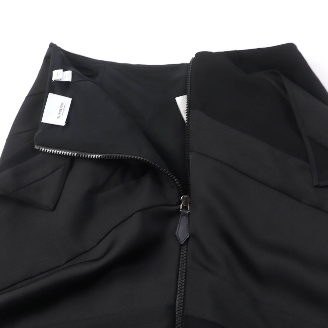 BURBERRY Tight Skirt 8046842 Main: 100% polyester, some parts: 60% mohair, some parts: 40% wool, lining: 100% silk black Women 36 Used Authentic