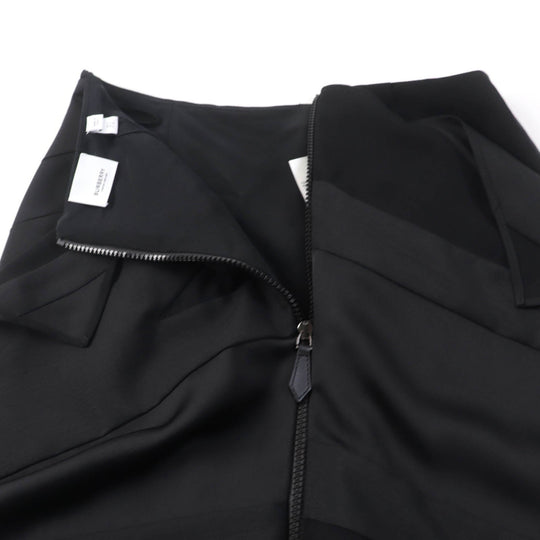 BURBERRY Tight Skirt 8046842 Main: 100% polyester, some parts: 60% mohair, some parts: 40% wool, lining: 100% silk black Women 36 Used Authentic