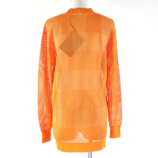 BURBERRY Tunic 8041344 Main: 100% rayon, part: 97% rayon, part: 2% nylon, part: 1% polyurethane, part: 97% rayon : 2% nylon : 1% polyester Orange Women S Used Authentic