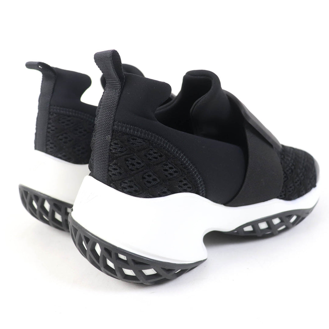 ROGERVIVIER Low cut sneakers Leather x fabric black VIV RUN Women 37 1/2 Used Authentic
