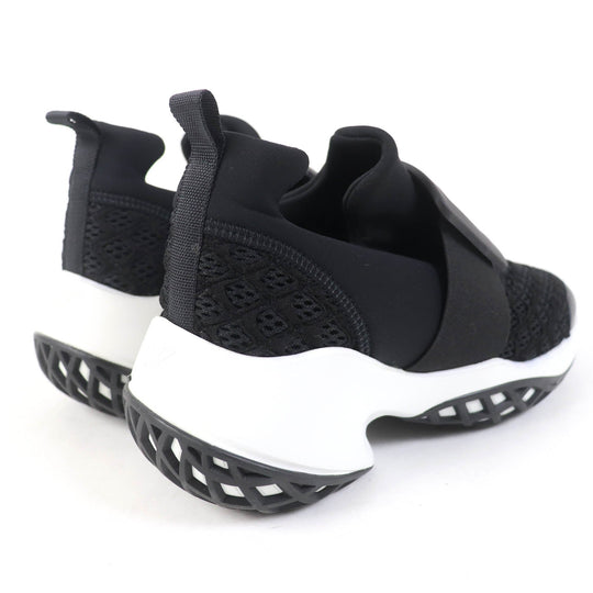 ROGERVIVIER Low cut sneakers Leather x fabric black VIV RUN Women 37 1/2 Used Authentic