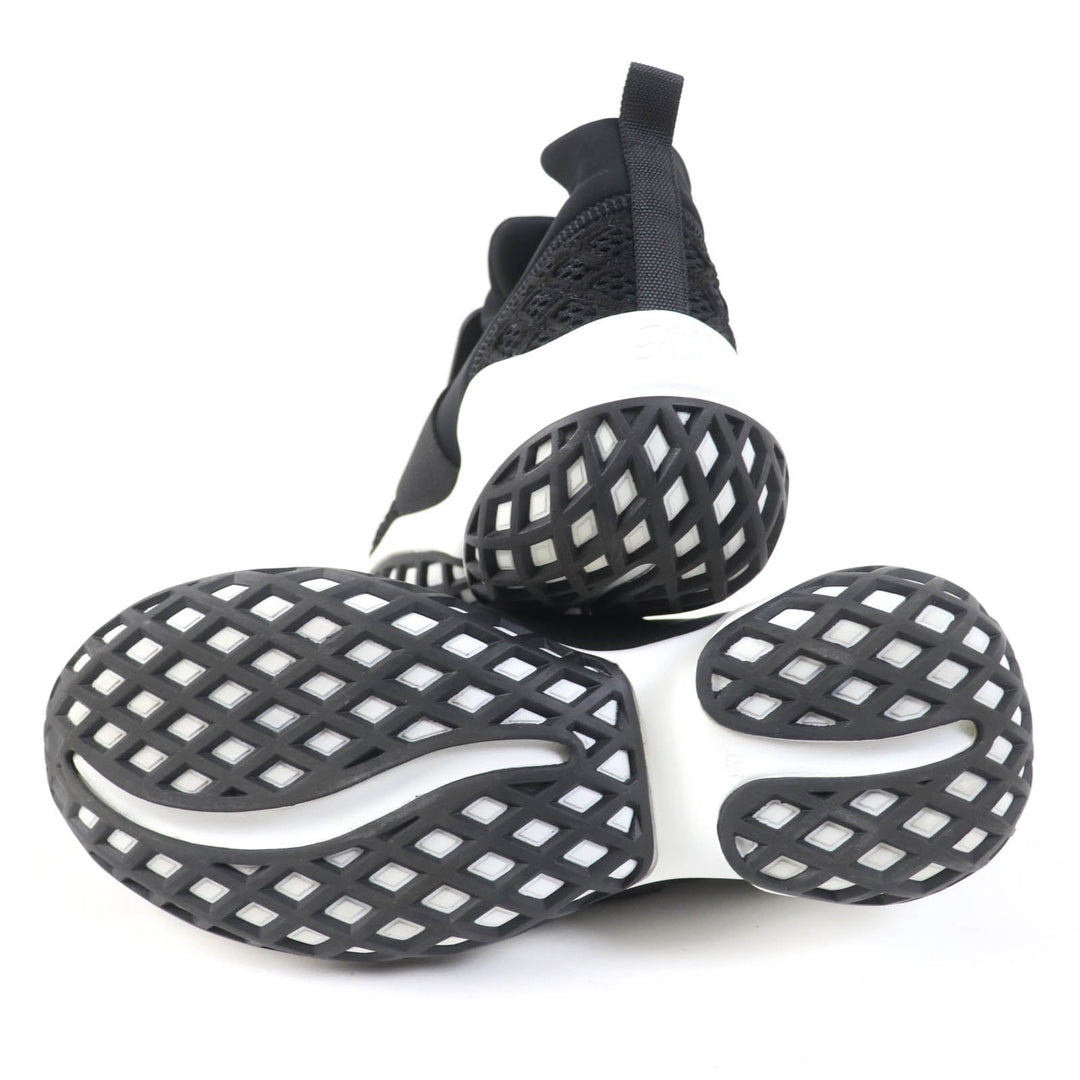 ROGERVIVIER Low cut sneakers Leather x fabric black VIV RUN Women 37 1/2 Used Authentic