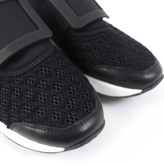 ROGERVIVIER Low cut sneakers Leather x fabric black VIV RUN Women 37 1/2 Used Authentic