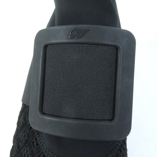 ROGERVIVIER Low cut sneakers Leather x fabric black VIV RUN Women 37 1/2 Used Authentic