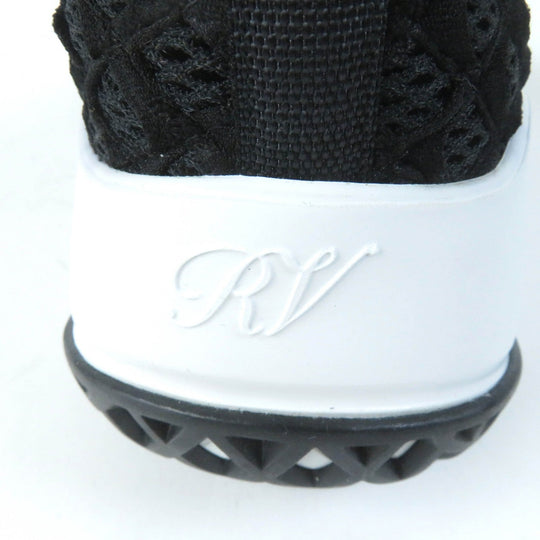 ROGERVIVIER Low cut sneakers Leather x fabric black VIV RUN Women 37 1/2 Used Authentic