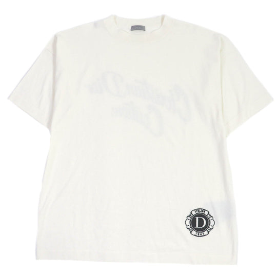Dior HOMME Short sleeve knit 483M648AT823 Main: 70% cotton, Main: 30% silk, Part: 100% rayon Ivory mens M Used Authentic