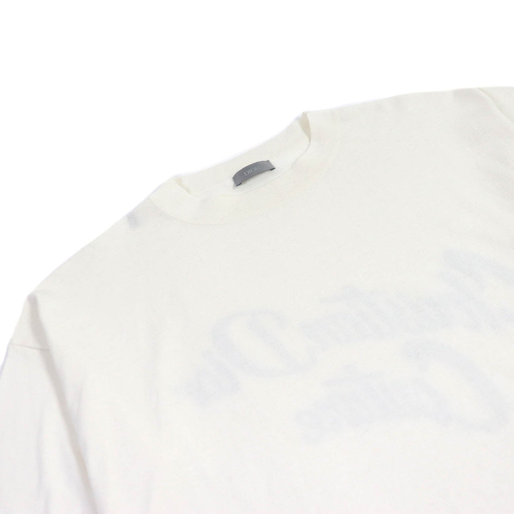 Dior HOMME Short sleeve knit 483M648AT823 Main: 70% cotton, Main: 30% silk, Part: 100% rayon Ivory mens M Used Authentic