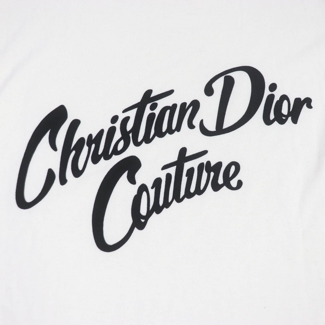 Dior HOMME Short sleeve knit 483M648AT823 Main: 70% cotton, Main: 30% silk, Part: 100% rayon Ivory mens M Used Authentic