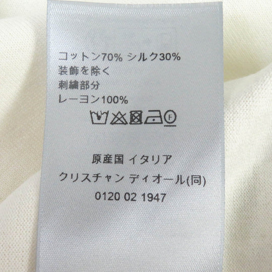 Dior HOMME Short sleeve knit 483M648AT823 Main: 70% cotton, Main: 30% silk, Part: 100% rayon Ivory mens M Used Authentic