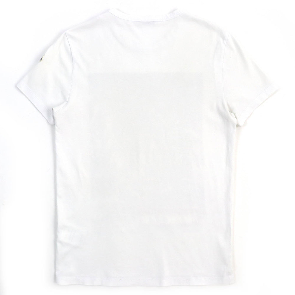 MONCLER Short sleeve T-shirt E20918048350 Main: 100% cotton White Gray Red MAGLIA T-SHIRTS mens S Used Authentic