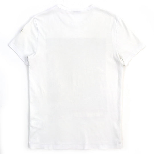 MONCLER Short sleeve T-shirt E20918048350 Main: 100% cotton White Gray Red MAGLIA T-SHIRTS mens S Used Authentic