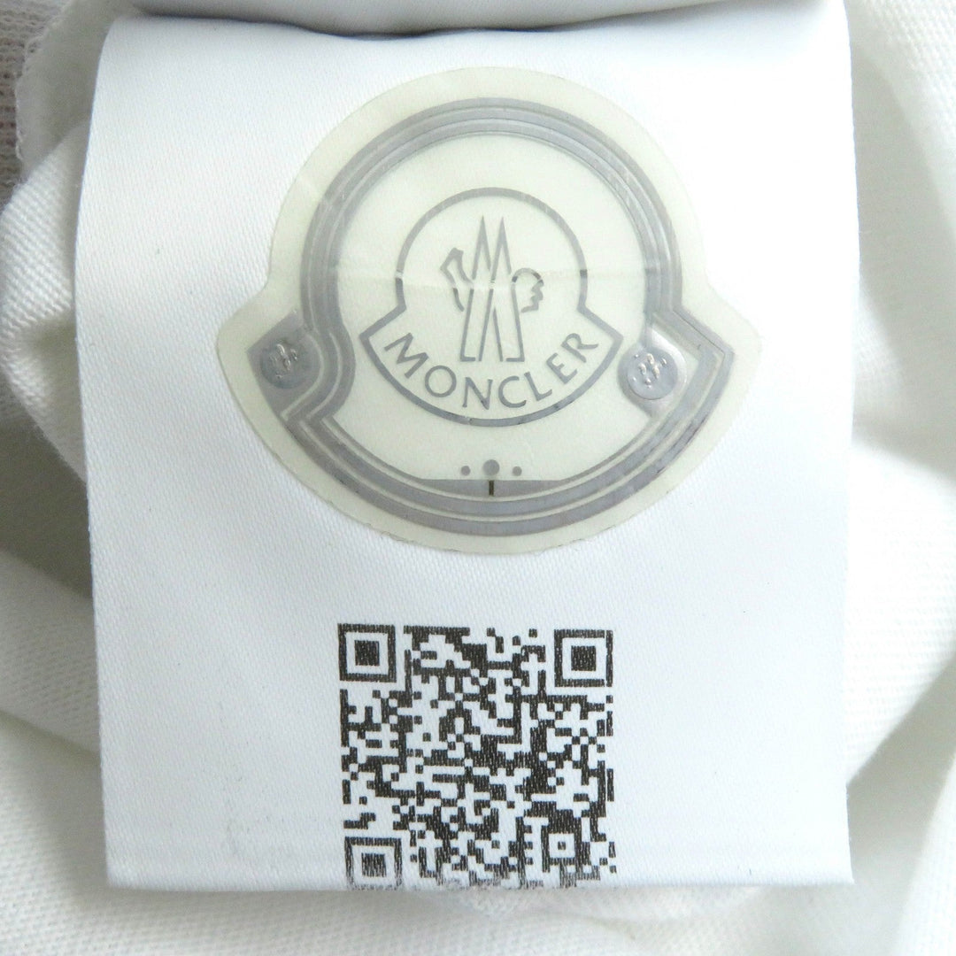 MONCLER Short sleeve T-shirt E20918048350 Main: 100% cotton White Gray Red MAGLIA T-SHIRTS mens S Used Authentic