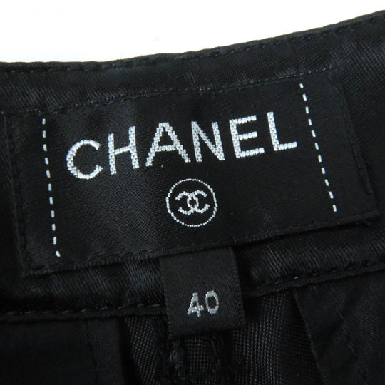 CHANEL Shorts P70669 V62116 Main: 61% polyamide (nylon), Main: 39% acetate, Part: 100% silk black Women 40 Used Authentic
