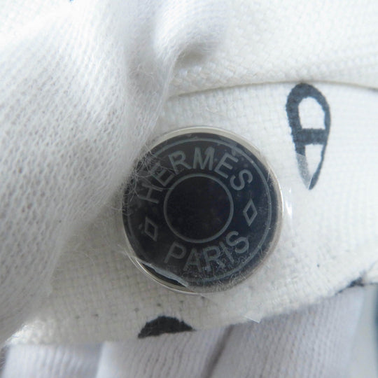 HERMES Casquette Main: 98% cotton, Main: 2% polyurethane, Lining: 56% cotton, Lining: 46% silk, Lining trim: 56% cotton, 44% rayon white Vauban Women Used Authentic