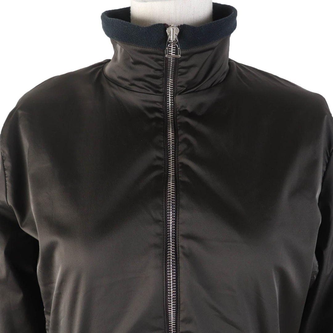 HERMES Jacket Main: 92% nylon, Main: 8% polyurethane, Lining: 92% polyester, Lining: 8% polyurethane Dark brown Women L Used Authentic