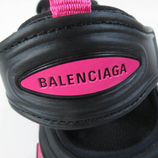 BALENCIAGA Sandals 617543 Main: Leather Black pink Track Sandal Women 36 Used Authentic