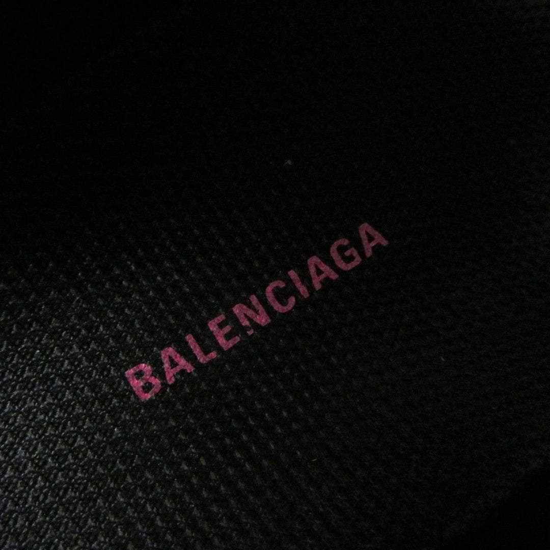 BALENCIAGA Sandals 617543 Main: Leather Black pink Track Sandal Women 36 Used Authentic