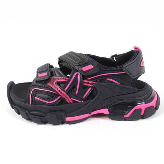 BALENCIAGA Sandals 617543 Main: Leather Black pink Track Sandal Women 36 Used Authentic