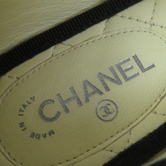 CHANEL Leather shoes 16P G31630 Main: Leather White black Women 35 Used Authentic
