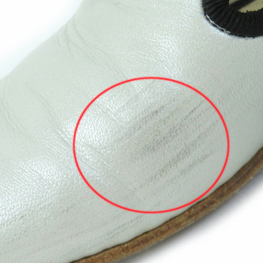 CHANEL Leather shoes 16P G31630 Main: Leather White black Women 35 Used Authentic