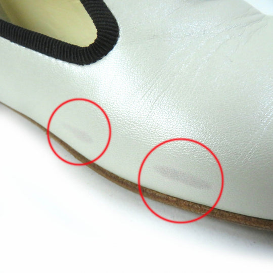 CHANEL Leather shoes 16P G31630 Main: Leather White black Women 35 Used Authentic