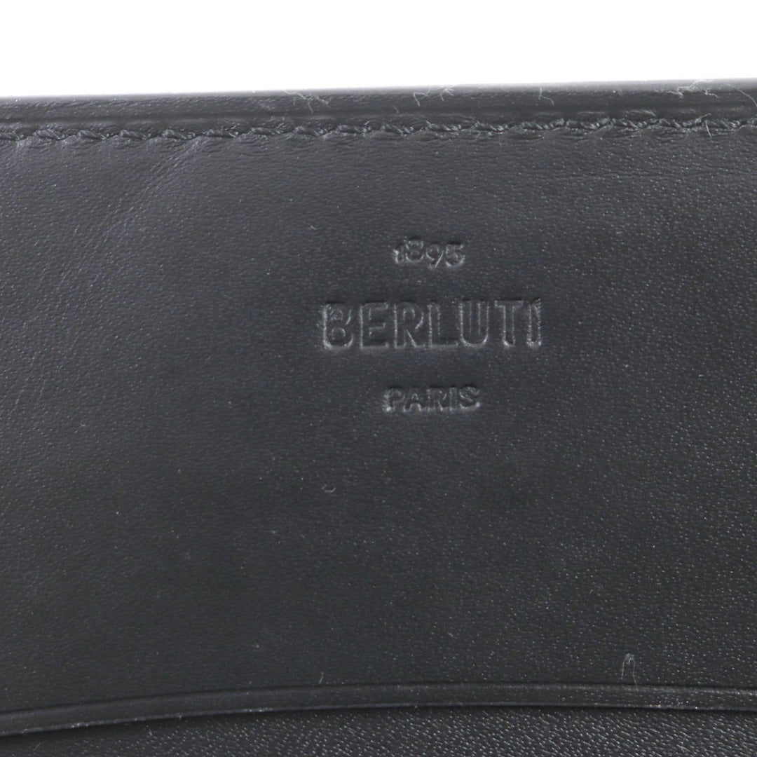 Berluti name card holder scritto leather Brown Inbuia mens Used Authentic