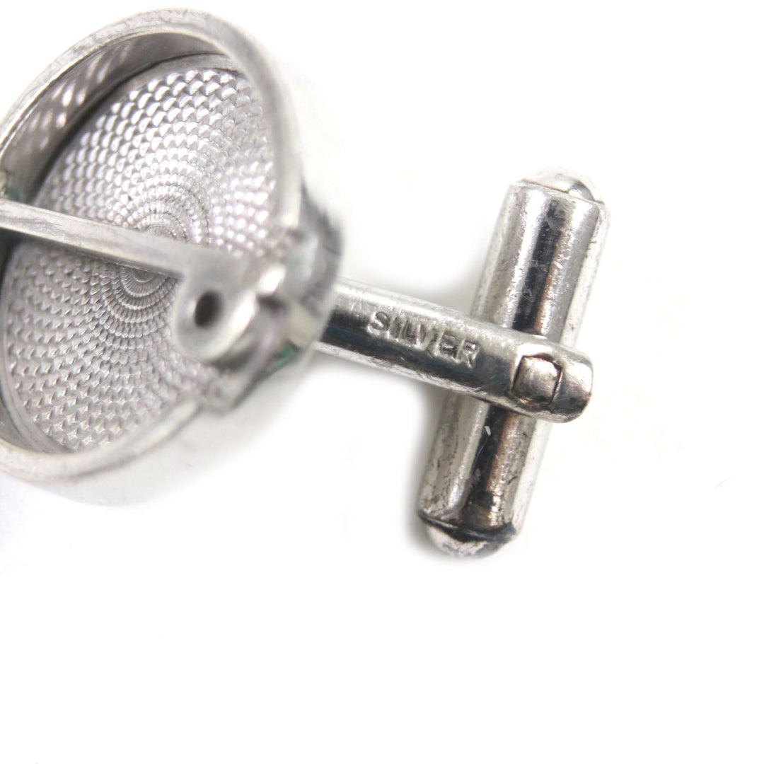 Dunhill cuffs Main�FSV925 Silver mens Used Authentic