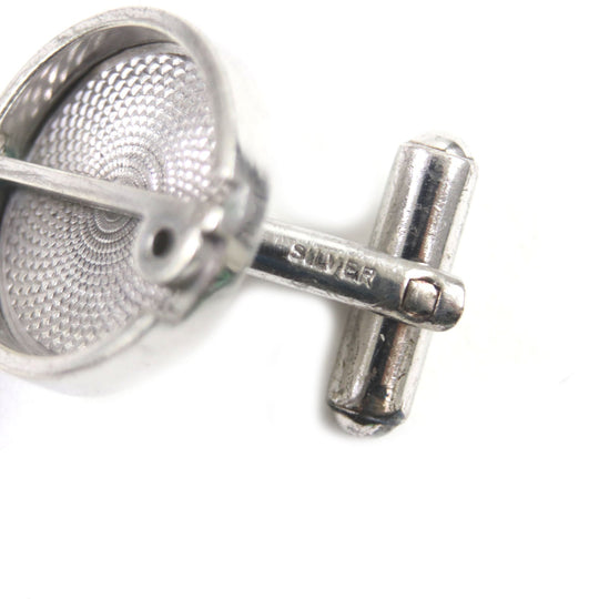Dunhill cuffs Main�FSV925 Silver mens Used Authentic