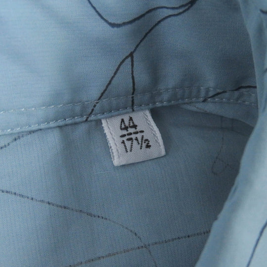 HERMES Long sleeve shirt Main: 100% cotton Ciel Couvel Selles en Fragments Finesse mens 44 Used Authentic