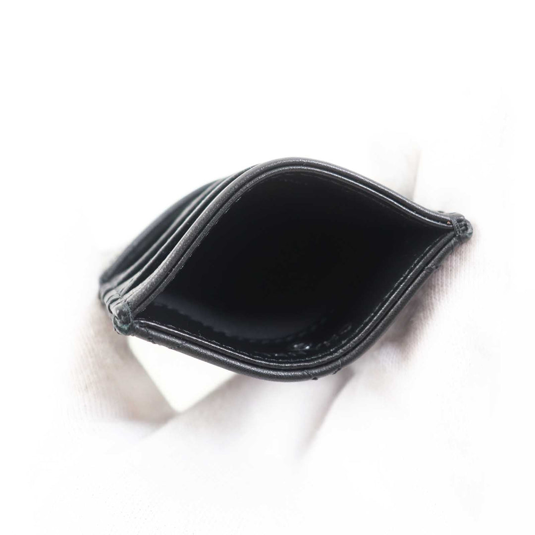 CHANEL Card Case AP3595 Main: Lamb leather black Matrasse Women Used Authentic
