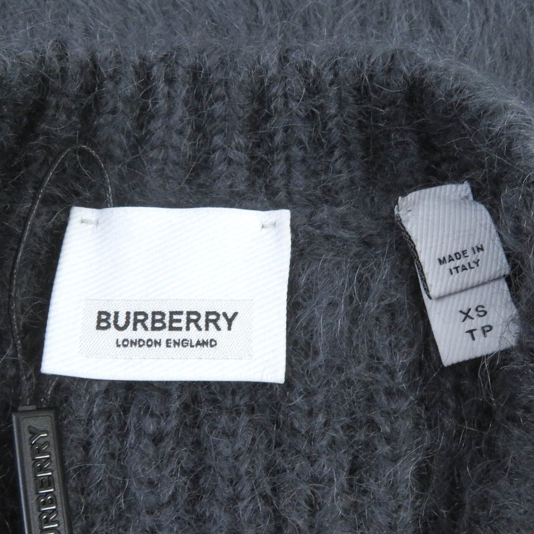 BURBERRY sweater 8037217 Main: 67% mohair, Main: 33% silk gray mens XS Used Authentic