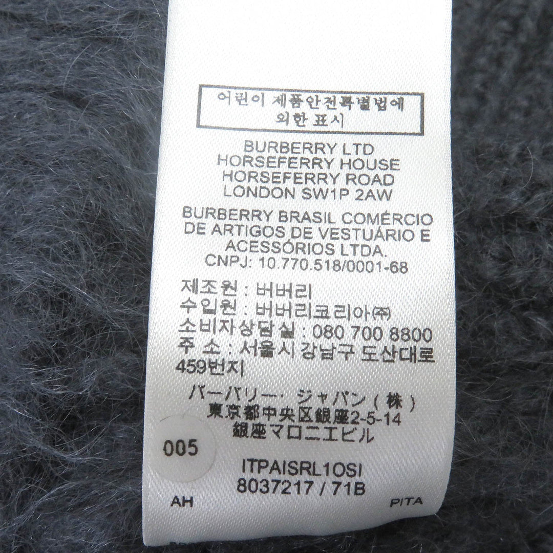 BURBERRY sweater 8037217 Main: 67% mohair, Main: 33% silk gray mens XS Used Authentic