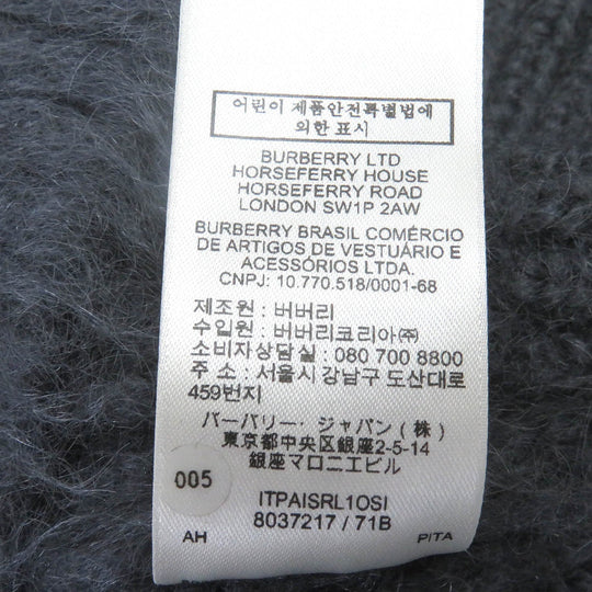 BURBERRY sweater 8037217 Main: 67% mohair, Main: 33% silk gray mens XS Used Authentic
