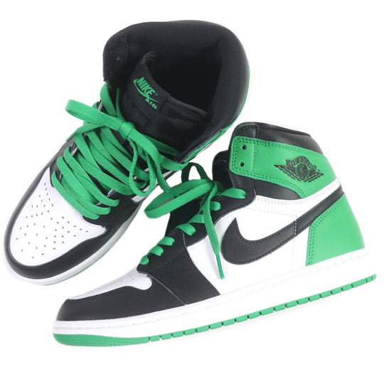 NIKE High cut sneakers DZ5485-031 Main: Leather Black Lucky Green AIR JORDAN 1 RETRO HIGH OG CELTICS mens 27 Used Authentic