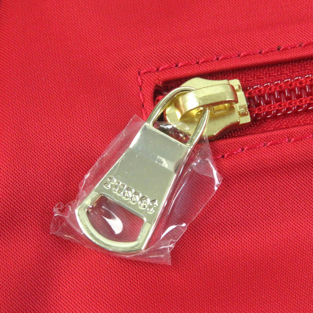 russet Handbag Outer: Nylon, PVC backing Lining: Cotton Leather: Cowhide Red light blue THE CLOUDS NYLON Women Used Authentic